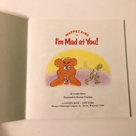 Vtg Lot of 2 Muppet Kids Moms Having a Baby and Im Mad At You Golden Books - Picture 5 of 16